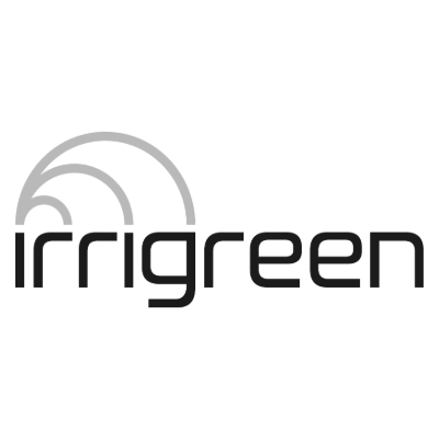 Irrigreen logo with stylized arc design