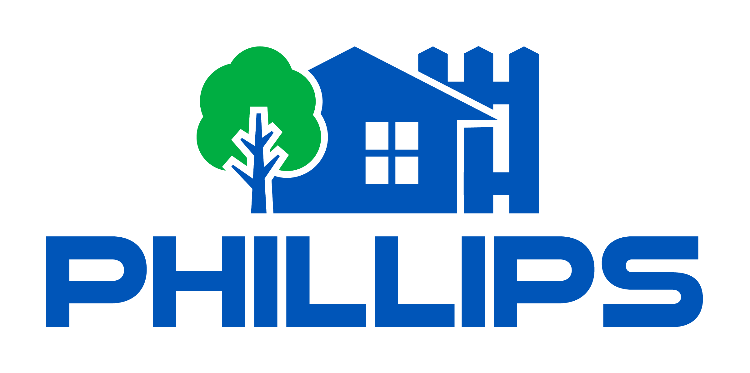 Phillips logo with house and tree icon