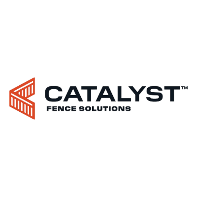 Catalyst Fence Solutions logo with orange geometric icon