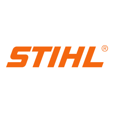 STIHL orange logo on black background