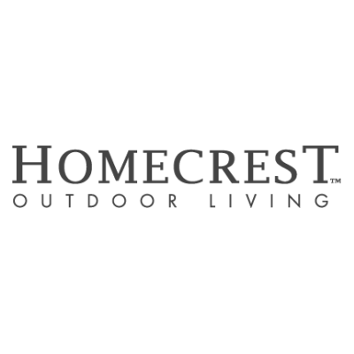 Homecrest Outdoor Living logo on black background