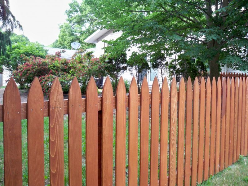 Gothic Picket Fence Gallery Phillips Outdoor Services Onalaska, WI