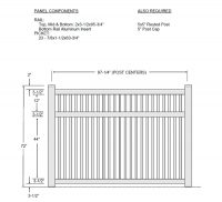 Fairfield Pool Fence 72T